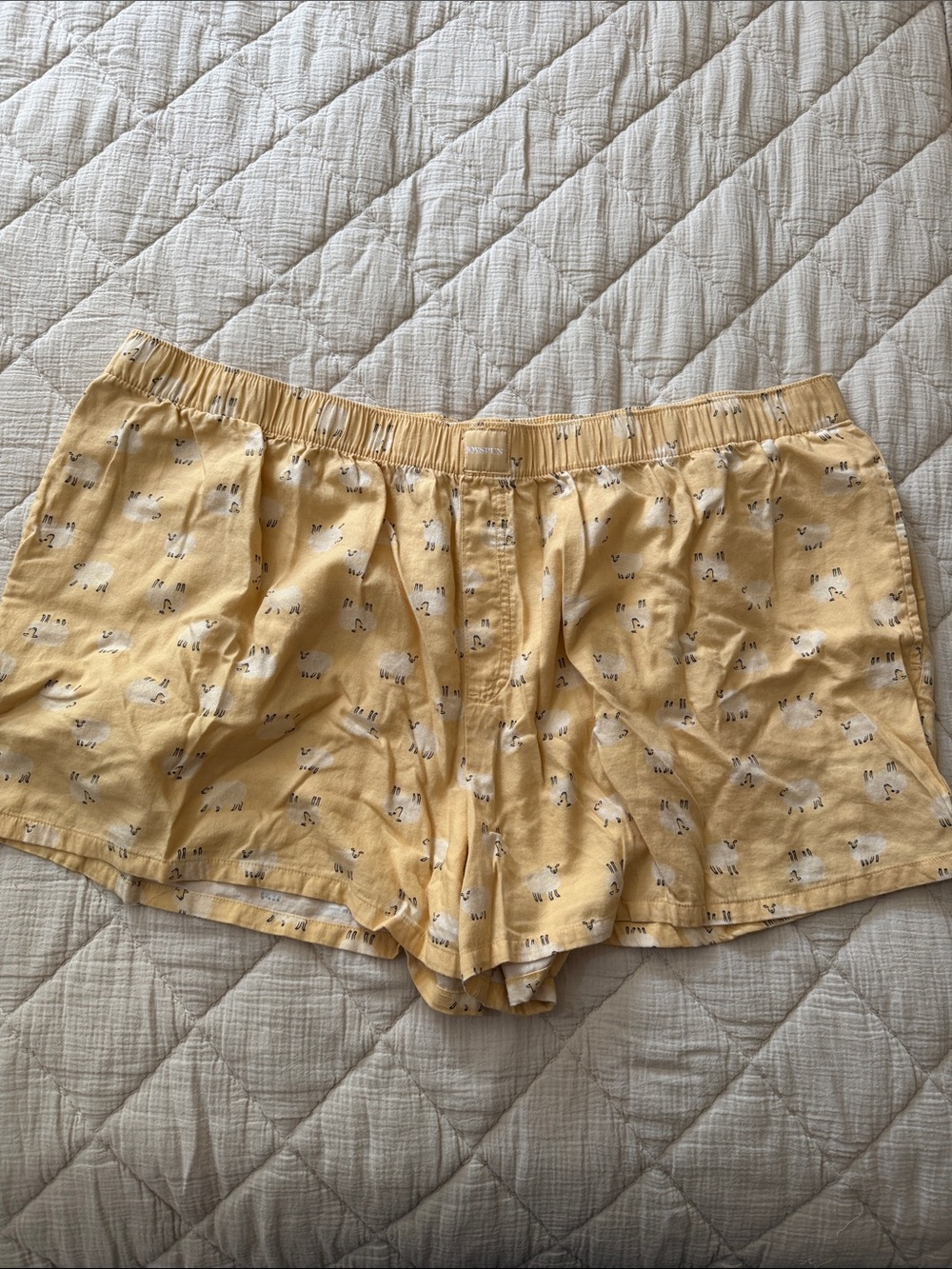 Joyspun Yellow Printed Lounge Shorts